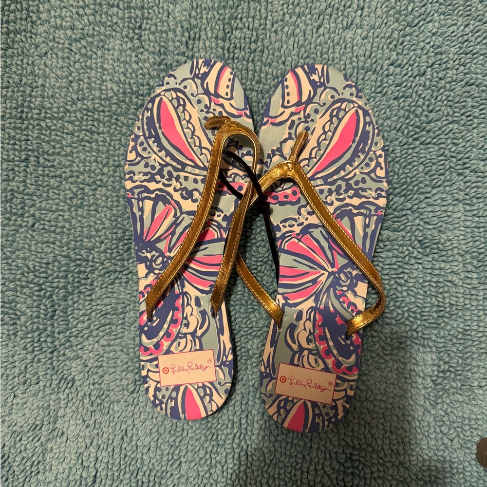 ally Pulitzer flip flops target size 9